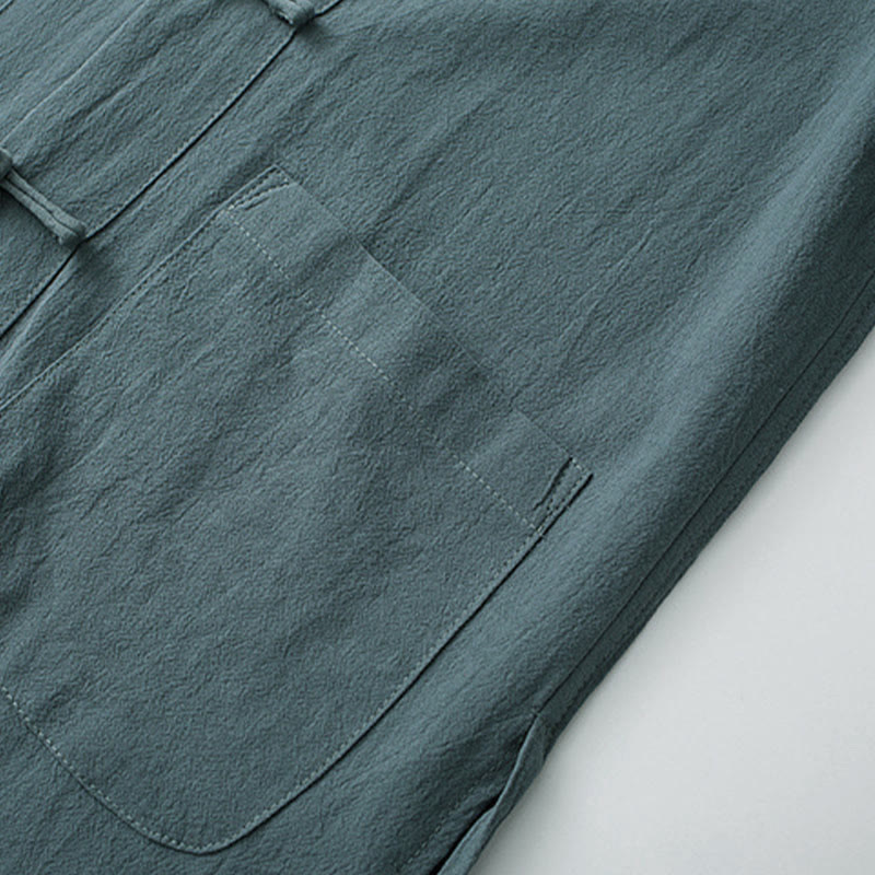 Conjunto de ropa para hombre: camiseta de manga corta y pantalón con estampado de Buddha Stones y estampado de rana tradicional. - image 3