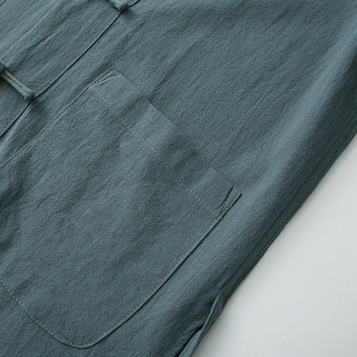 Conjunto de ropa para hombre: camiseta de manga corta y pantalón con estampado de Buddha Stones y estampado de rana tradicional. - image 3