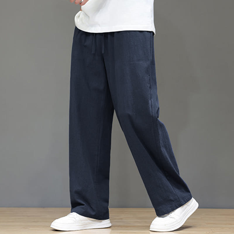 Pantalones rectos de verano para hombre con bolsillos y Buddha Stones . - image 6