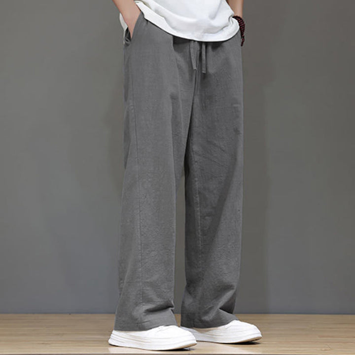 Pantalones rectos de verano para hombre con bolsillos y Buddha Stones . - image 21