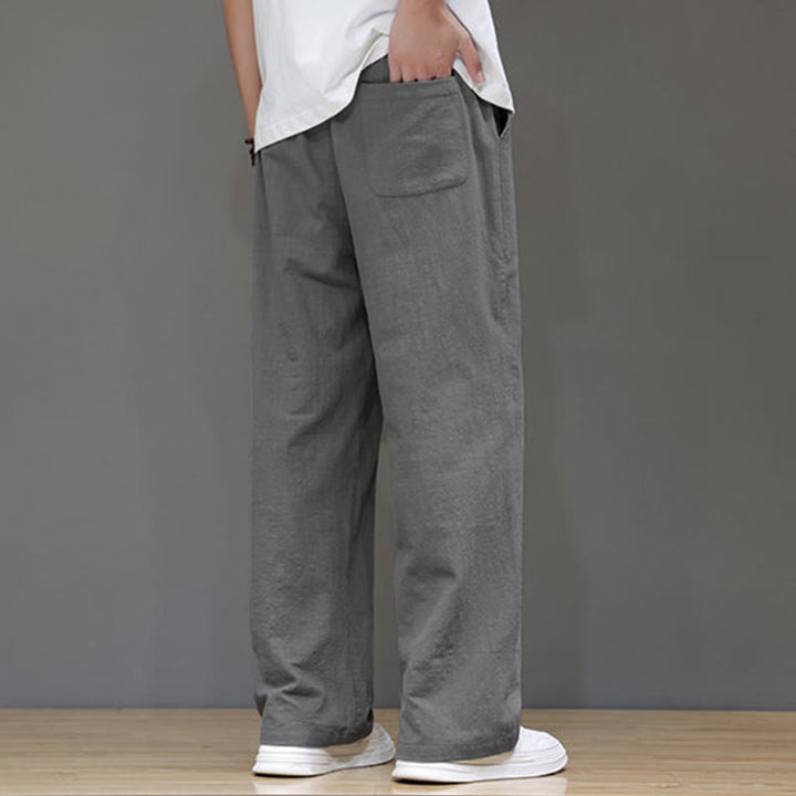 Pantalones rectos de verano para hombre con bolsillos y Buddha Stones . - image 22