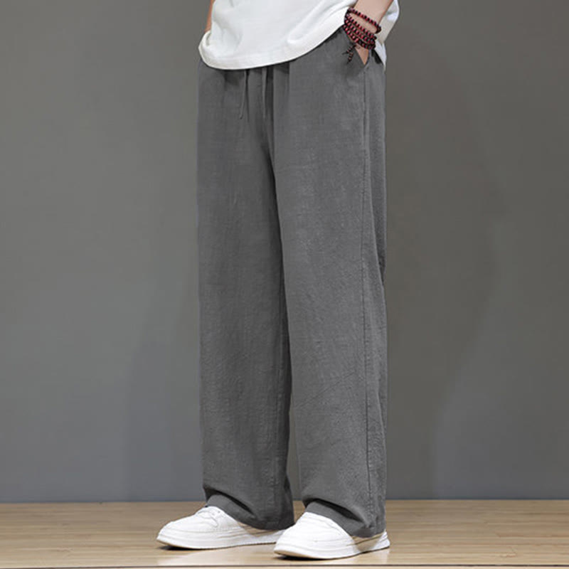 Pantalones rectos de verano para hombre con bolsillos y Buddha Stones . - image 20