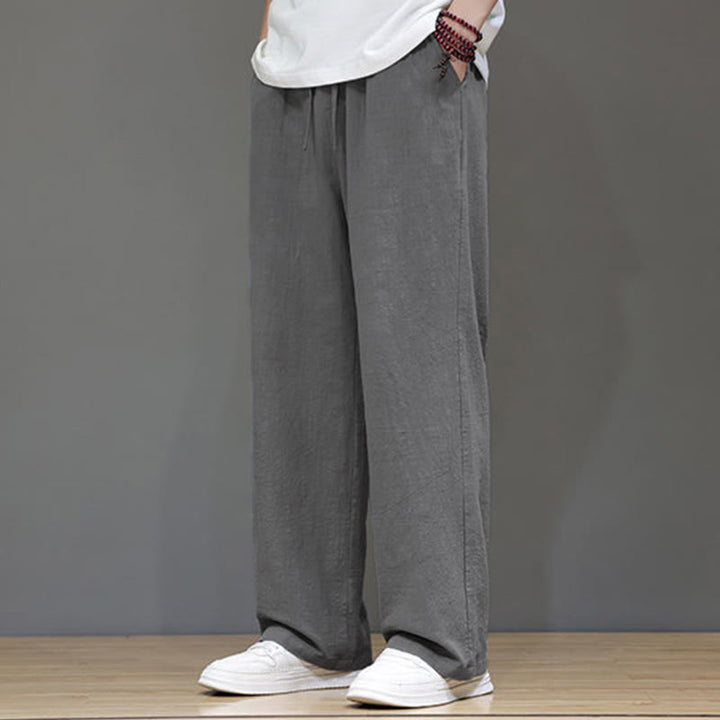 Pantalones rectos de verano para hombre con bolsillos y Buddha Stones . - image 20