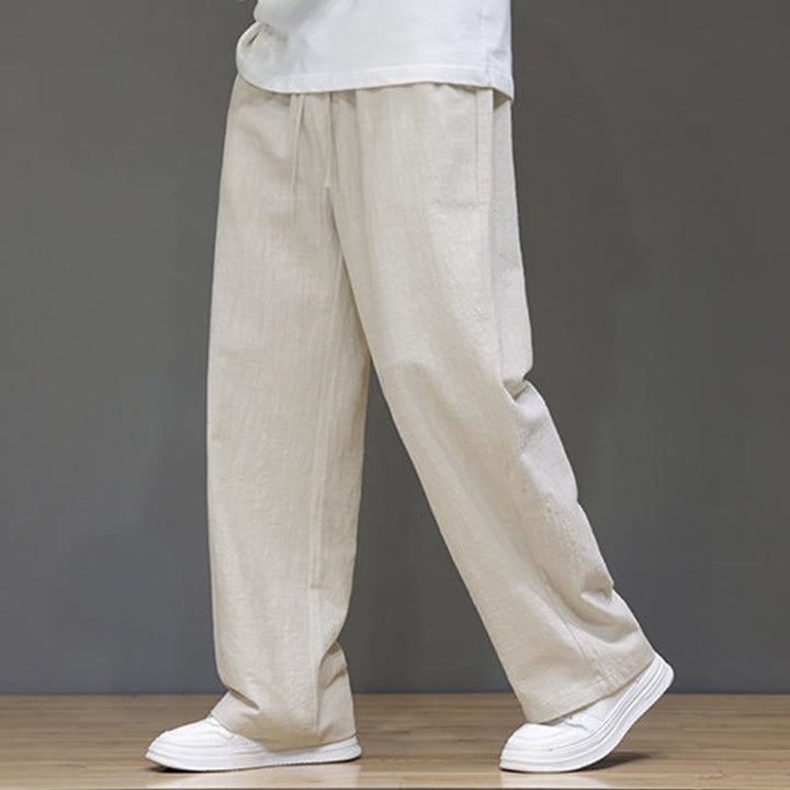 Pantalones rectos de verano para hombre con bolsillos y Buddha Stones . - Lino - US/UK/AU46, EU56 (5XL) - image 11