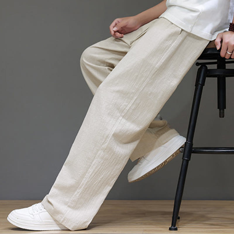 Pantalones rectos de verano para hombre con bolsillos y Buddha Stones . - image 18