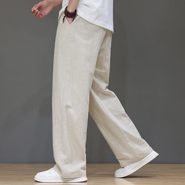 Pantalones rectos de verano para hombre con bolsillos y Buddha Stones . - image 17