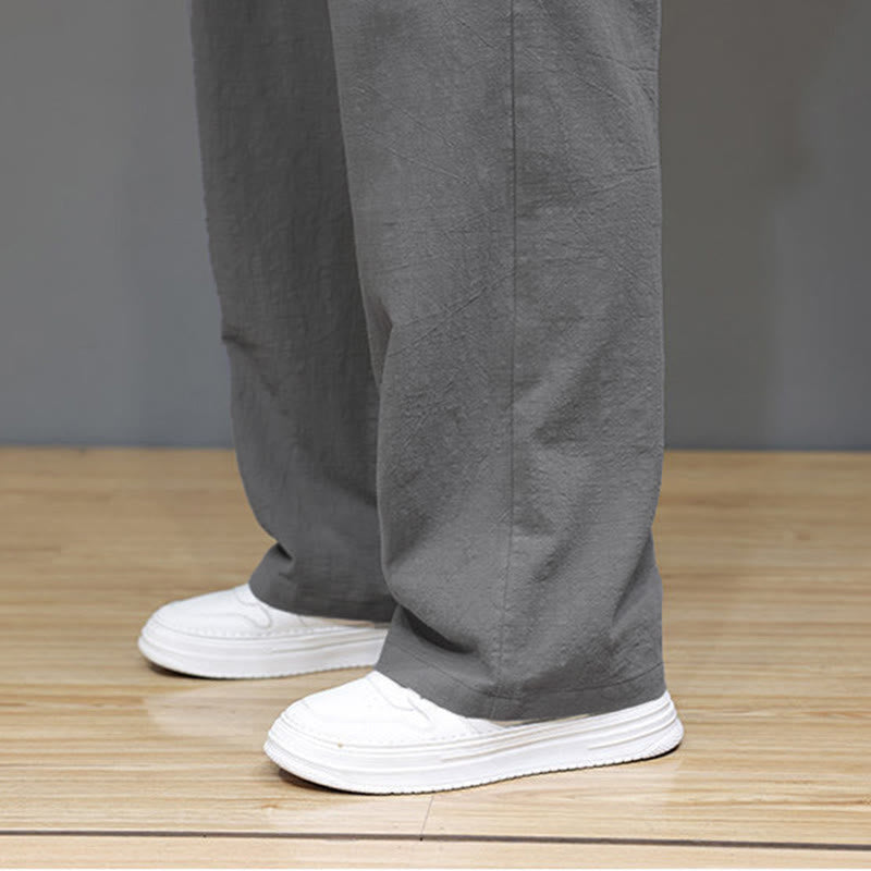 Pantalones rectos de verano para hombre con bolsillos y Buddha Stones . - image 30