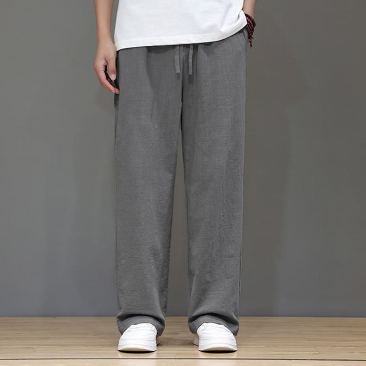 Pantalones rectos de verano para hombre con bolsillos y Buddha Stones . - image 24