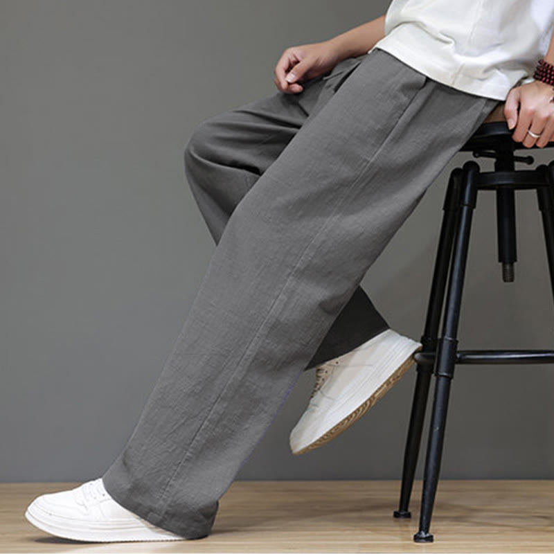 Pantalones rectos de verano para hombre con bolsillos y Buddha Stones . - image 26
