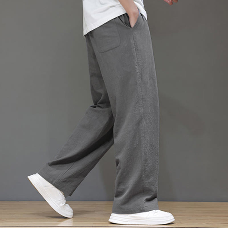 Pantalones rectos de verano para hombre con bolsillos y Buddha Stones . - image 23