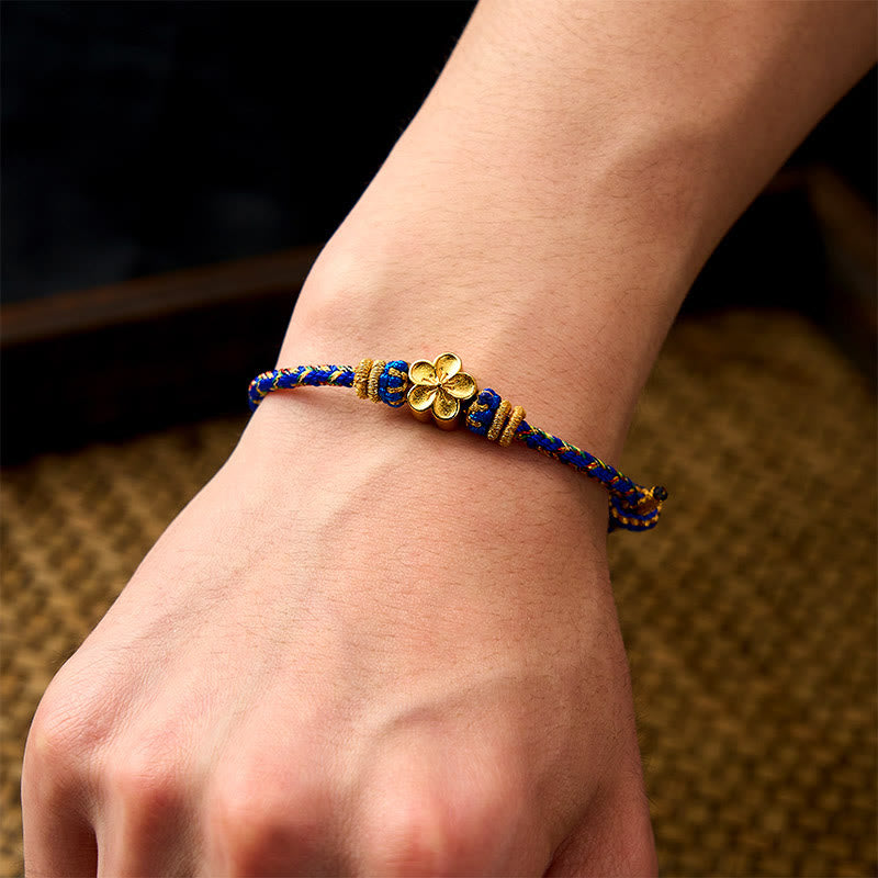 Buddha Stones Pulsera de la paz Om Mani Padme Hum tejida a mano con hilo - image 18