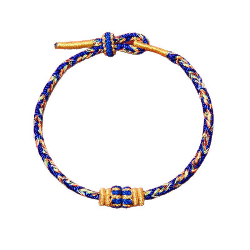 Buddha Stones Pulsera de hilo tejida a mano con diseño de pez koi para la buena suerte - image 19