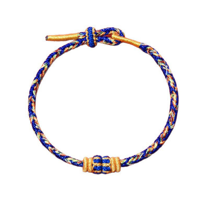 Buddha Stones Pulsera de hilo tejida a mano con diseño de pez koi para la buena suerte - image 19