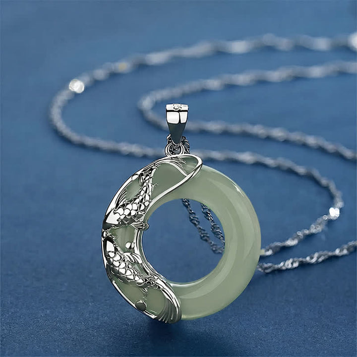 Collar de la suerte Koi de jade blanco natural con Buddha Stones - Jade (Suerte♥Protección) - image 14