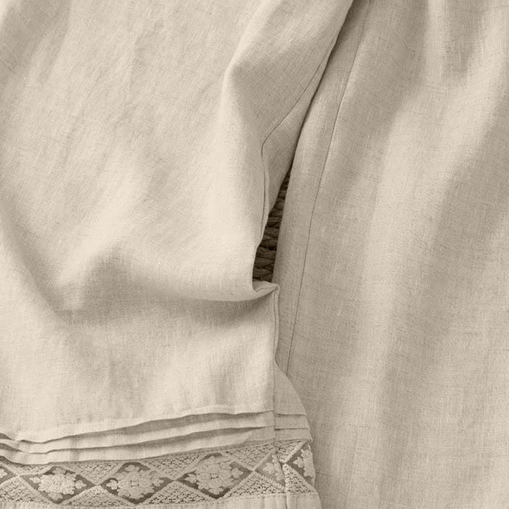 Buddha Stones Pantalones de mujer informales de verano, minimalistas, geométricos, con bajo calado y tobillo ancho. - image 35