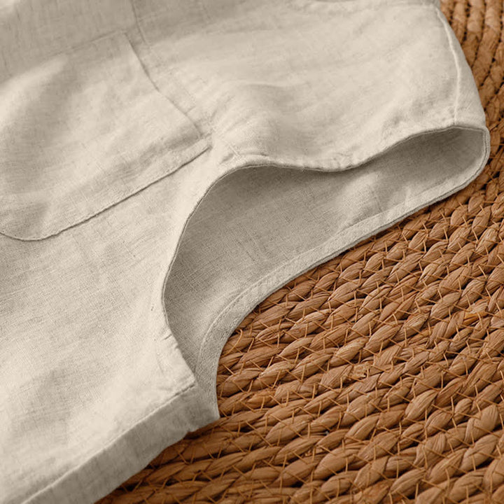 Buddha Stones Pantalones de mujer informales de verano, minimalistas, geométricos, con bajo calado y tobillo ancho. - image 41