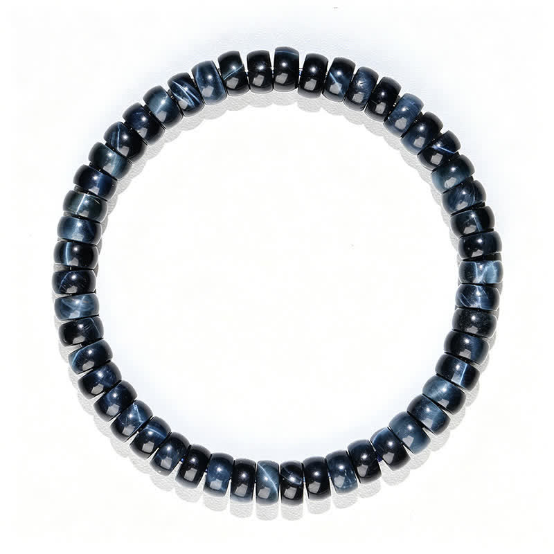 Buddha Stones Pulsera de cuentas positivas con ojo de tigre azul - image 7