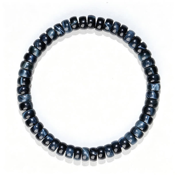 Buddha Stones Pulsera de cuentas positivas con ojo de tigre azul - image 7