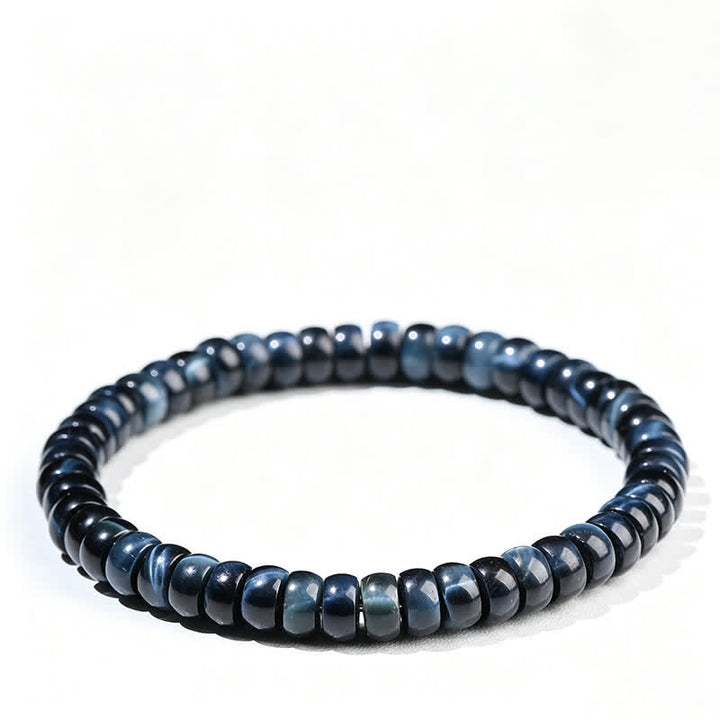 Buddha Stones Pulsera de cuentas positivas con ojo de tigre azul - Ojo de Tigre Azul (Intuición ♥ Claridad) - image 0