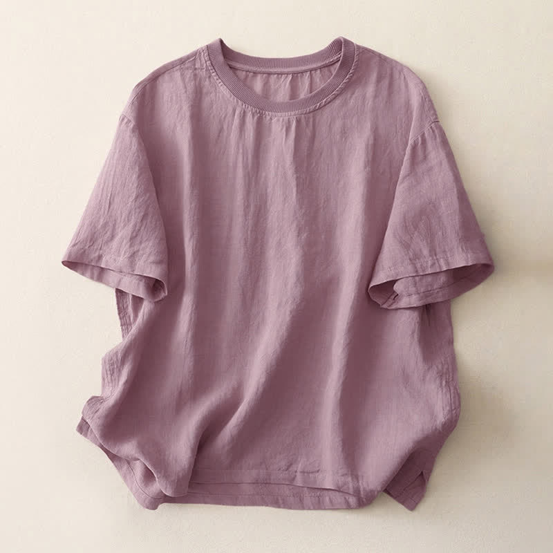 Camiseta de manga corta para mujer con cuello redondo y diseño de Buddha Stones. - Cardo - US14，UK/AU18，EU46 (2XL) - image 20