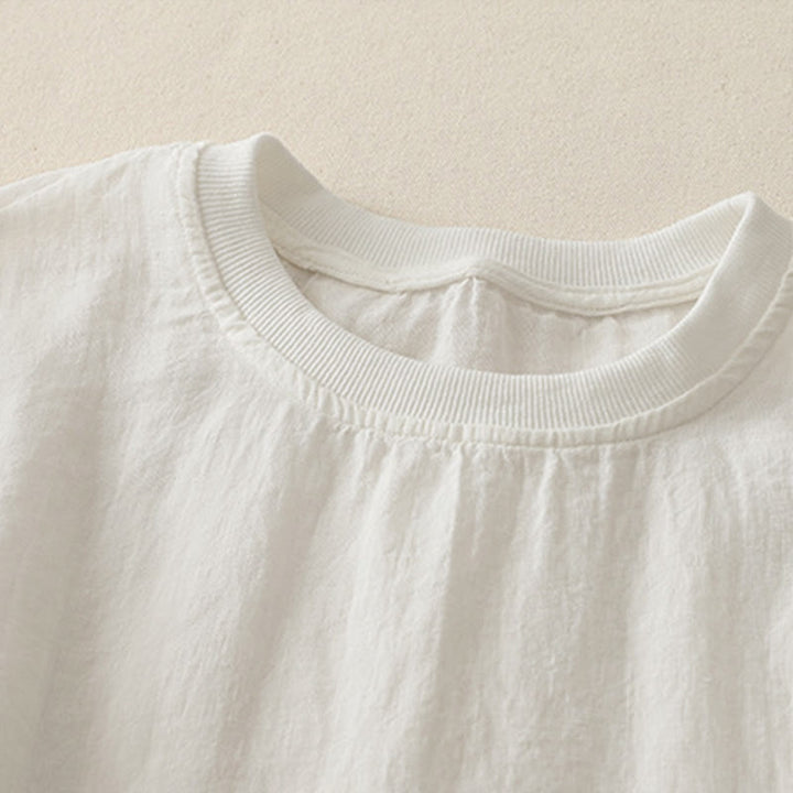 Camiseta de manga corta de poliéster para mujer con cuello redondo y diseño de Buddha Stones. - image 5