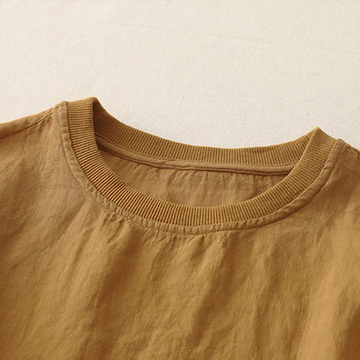 Camiseta de manga corta para mujer con cuello redondo y diseño de Buddha Stones. - image 13