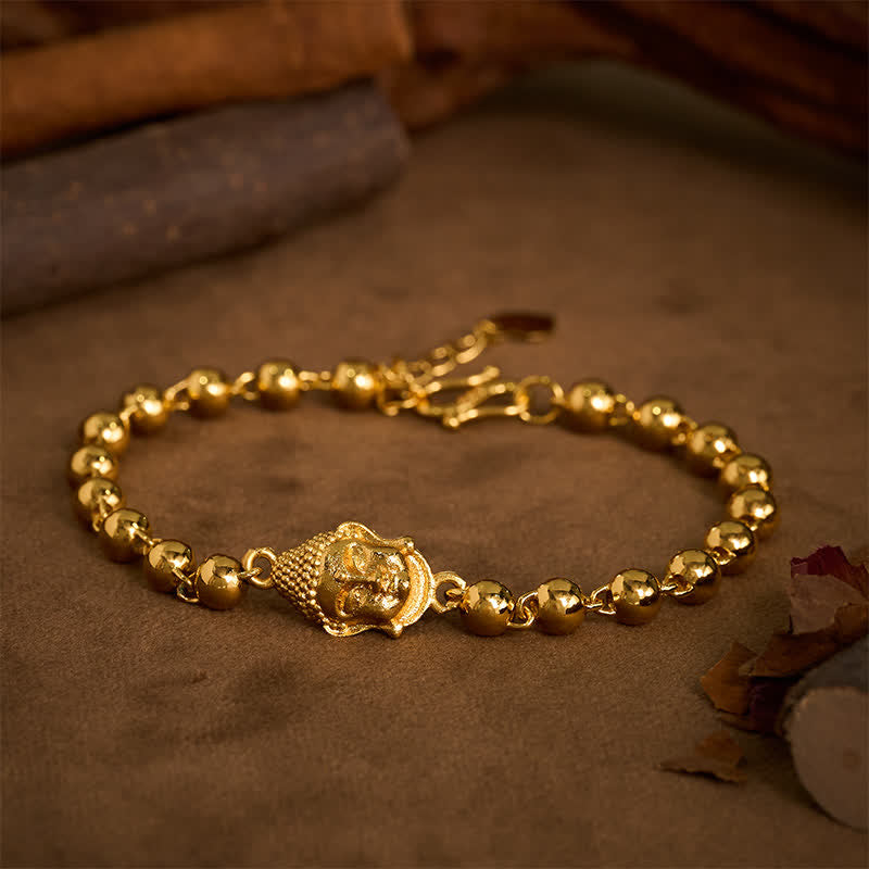 Buddha Stones Pulsera de cobre con cuentas de Buda "Serenidad" - image 2