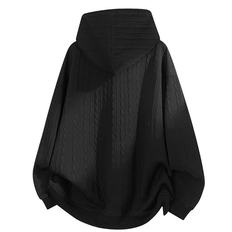 Sudadera con capucha de manga larga para hombre con diseño retorcido y botones de Buddha Stones para otoño/invierno. - image 10