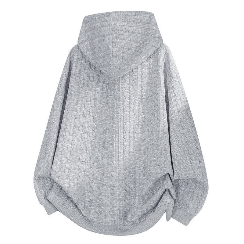 Sudadera con capucha de manga larga para hombre con diseño retorcido y botones de Buddha Stones para otoño/invierno. - image 1