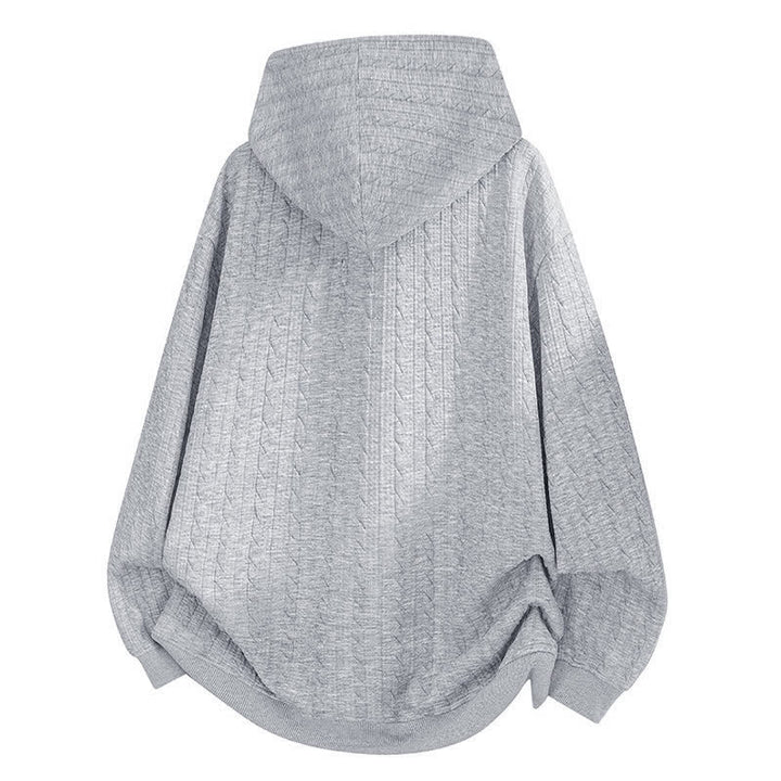 Sudadera con capucha de manga larga para hombre con diseño retorcido y botones de Buddha Stones para otoño/invierno. - image 1