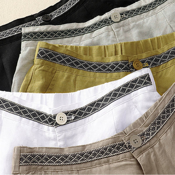 Pantalones cortos de mujer Buddha Stones, color liso, largo 7-8, pierna ancha, con bolsillos y cremallera. - image 23