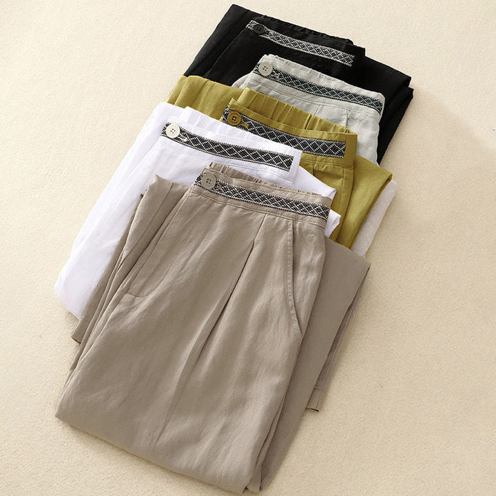 Pantalones cortos de mujer Buddha Stones, color liso, largo 7-8, pierna ancha, con bolsillos y cremallera. - image 24