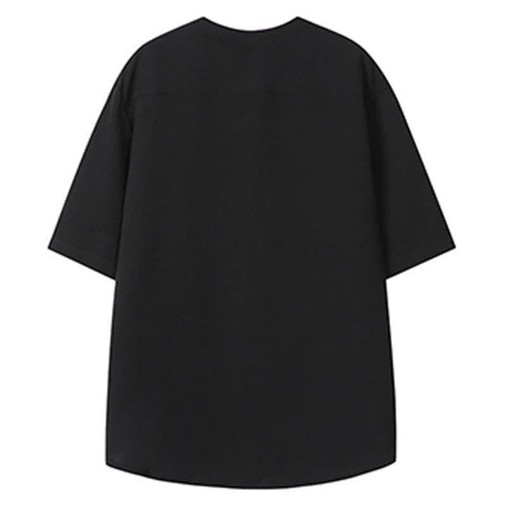 Buddha Stones Camisas de manga corta para hombre estilo Tang, informales, con cuello mandarín y bordado de grulla, ideales para el verano. - image 16