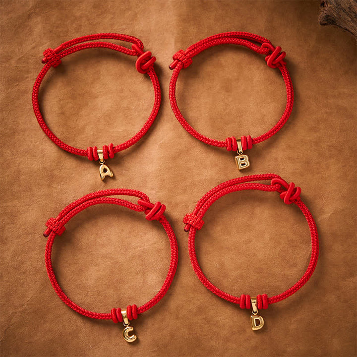 Buddha Stones Pulsera Faith de acero de titanio con letra roja - image 25