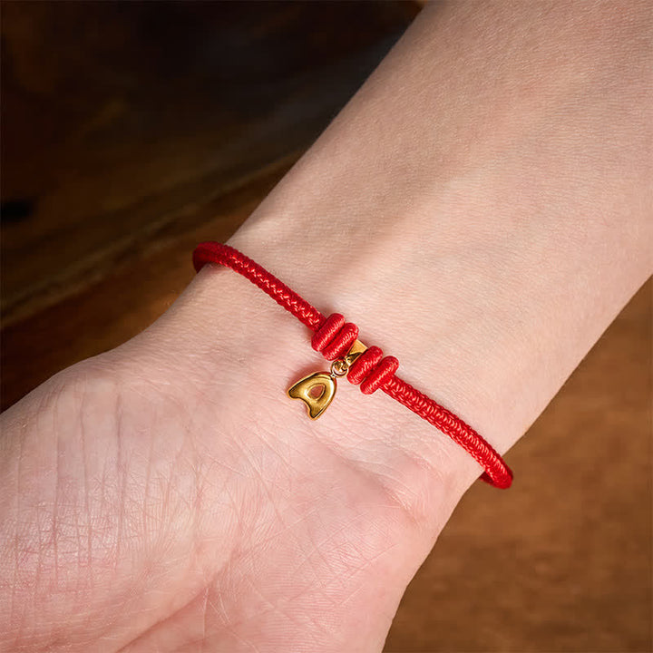 Buddha Stones Pulsera Faith de acero de titanio con letra roja - image 9