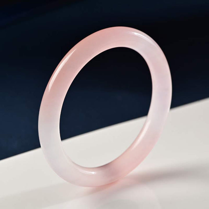 Brazalete de pulsera con Buddha Stones, cristal rosa, amor, calidez - Redondo - 60-62 mm - image 6