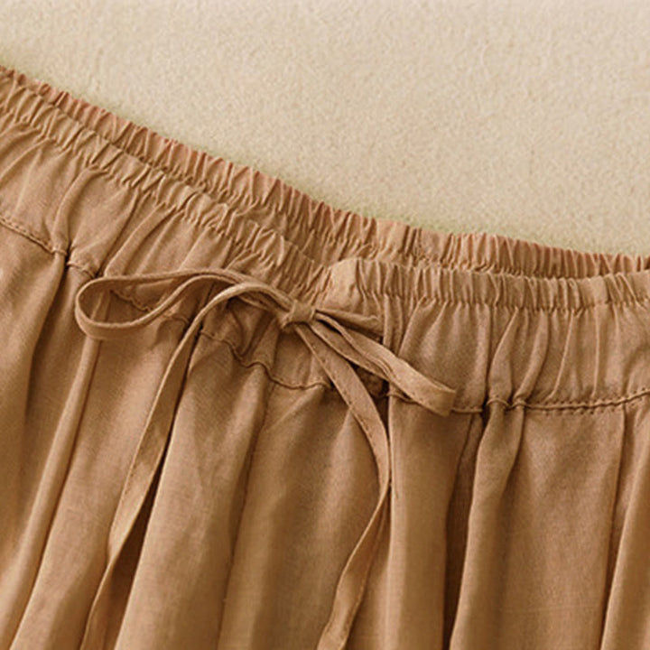 Pantalones capri harem cortos para mujer con cintura elástica y bolsillos, estampado Buddha Stones, ideales para el verano. - image 23