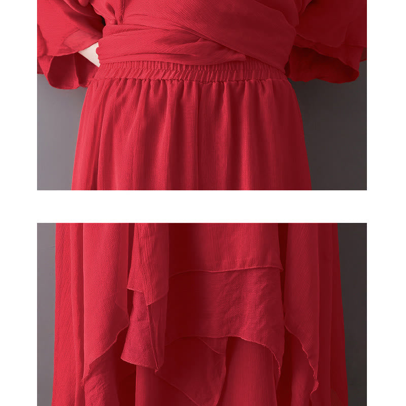 Vestido túnica midi con cuello en V y estampado de Buddha Stones, pantalones de pierna ancha, ropa para meditación, práctica zen y danza. - image 16