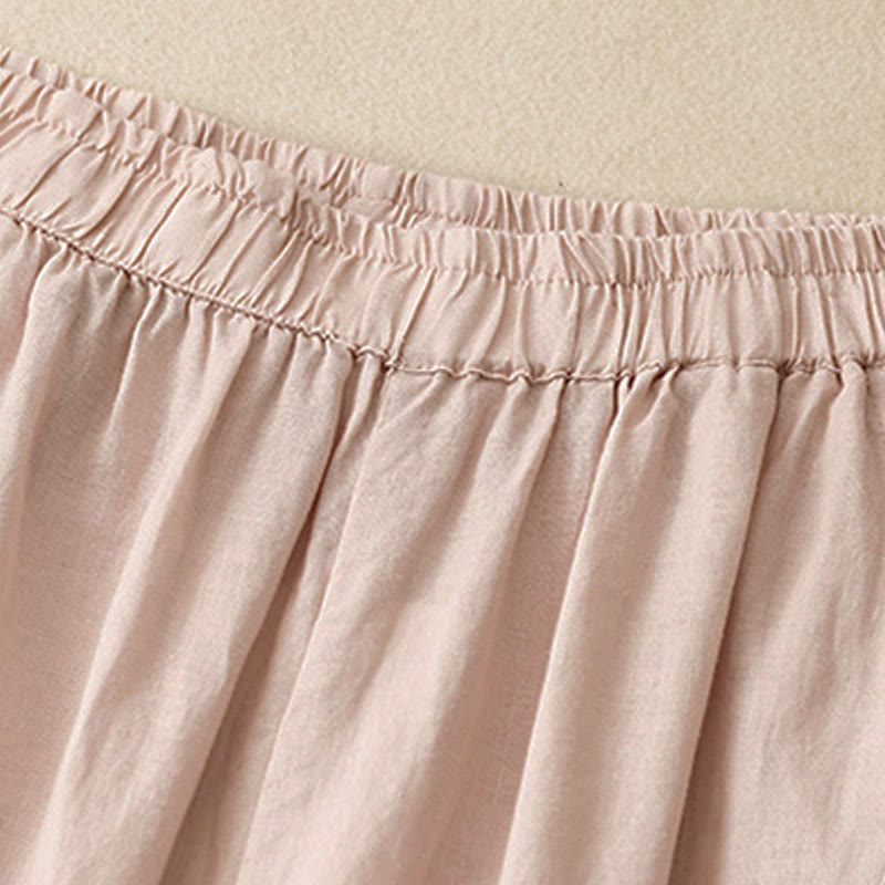 Pantalones cortos informales lisos con estampado de Buddha Stones para mujer, estilo harem con bolsillos. - image 21