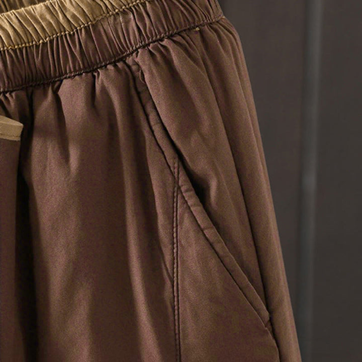 Pantalones térmicos tipo harem lisos para mujer con bolsillos, estampado de Buddha Stones. - image 13