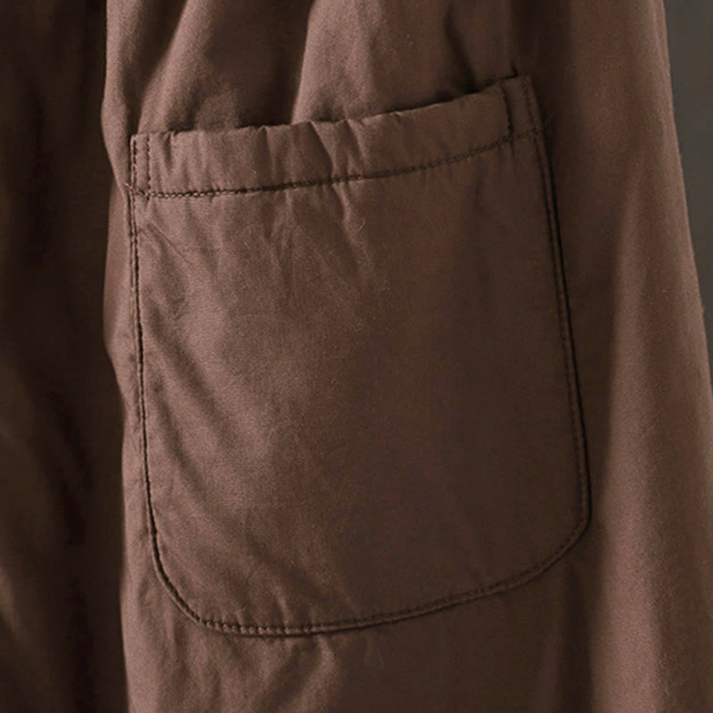 Pantalones térmicos tipo harem lisos para mujer con bolsillos, estampado de Buddha Stones. - image 10