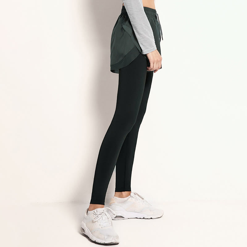 Mallas deportivas Buddha Stones 2 en 1 para mujer, ideales para fitness al aire libre y yoga. - image 8