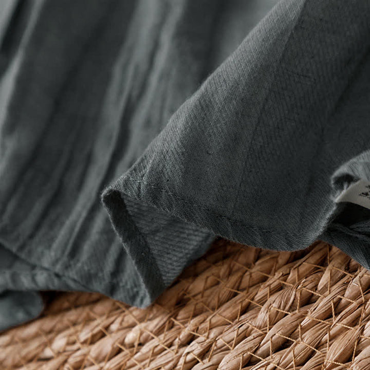 Buddha Stones Kimono de mujer liso con cordón, diseño arrugado y estilo bohemio informal de verano para mujer. - image 18