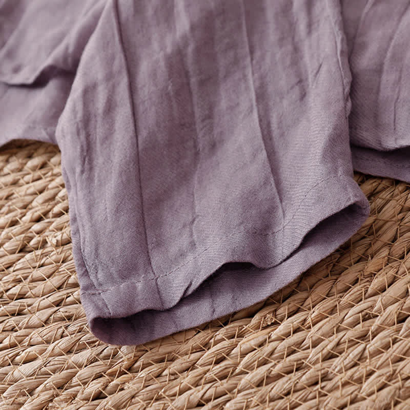 Buddha Stones Kimono de mujer liso con cordón, diseño arrugado y estilo bohemio informal de verano para mujer. - image 25