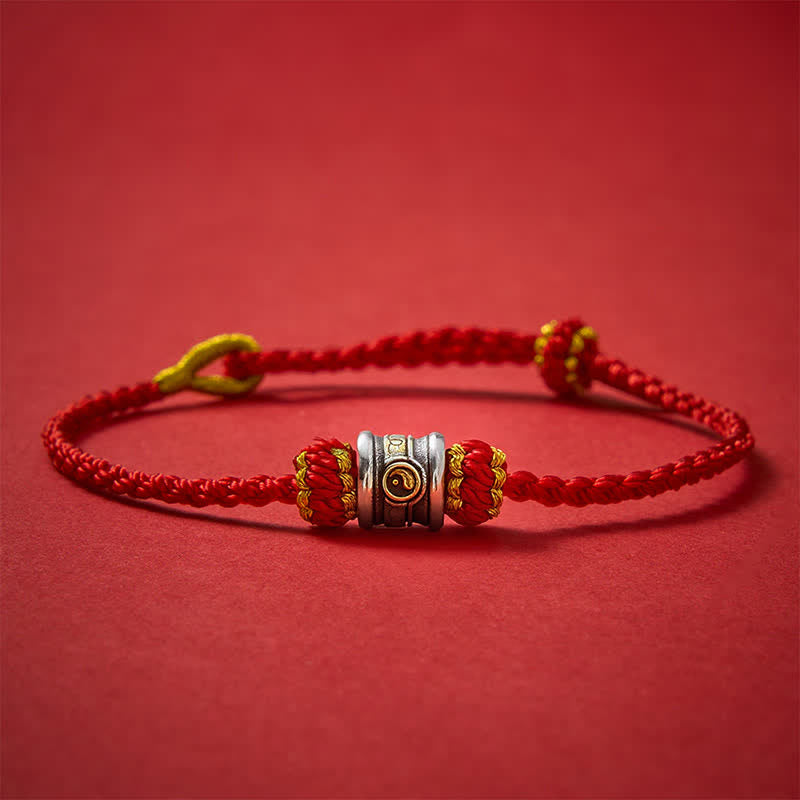Buddha Stones Pulsera de armonía de hilo rojo Yin Yang de cobre - image 17