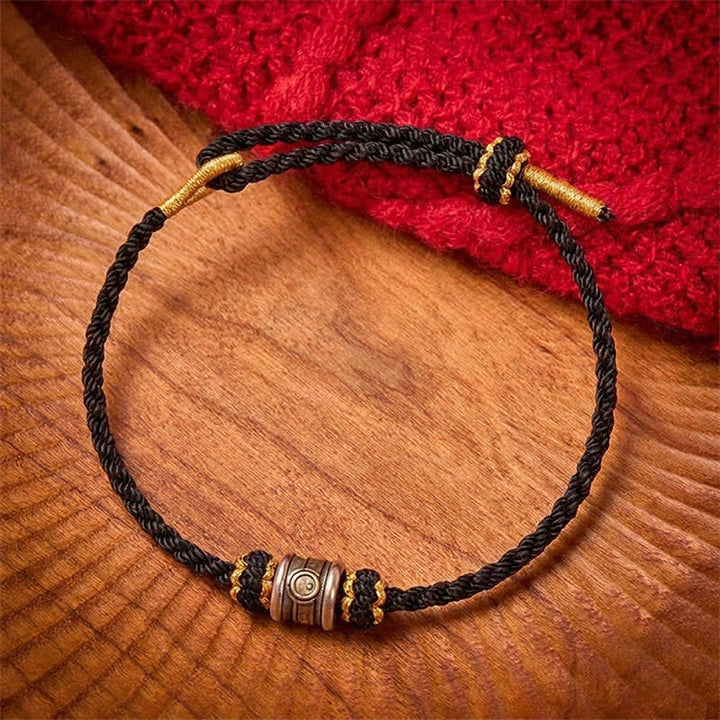 Buddha Stones Pulsera de armonía de hilo rojo Yin Yang de cobre - image 13