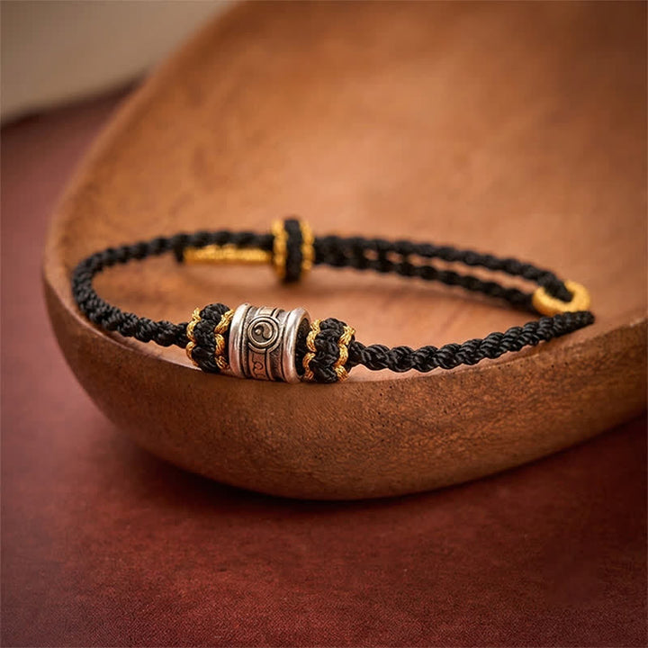 Buddha Stones Pulsera de armonía de hilo rojo Yin Yang de cobre - Cuerda negra - image 11