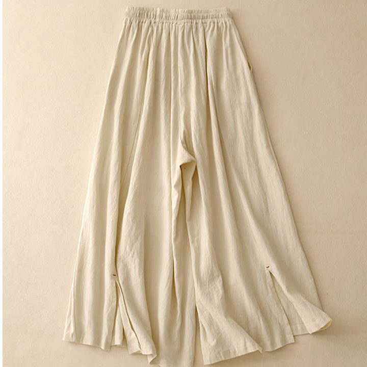 Pantalones anchos para mujer con diseño sencillo, cordón ajustable y bolsillos, estampado Buddha Stones. - image 6