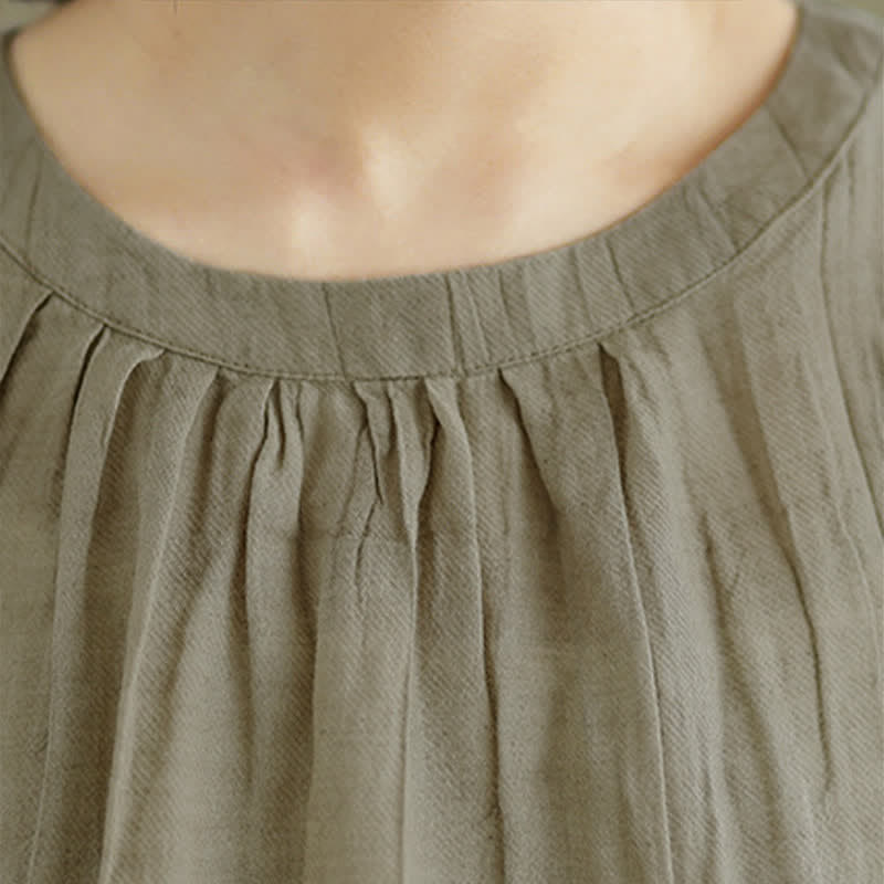 Chaleco sin mangas de cuello redondo para mujer con estampado de Buddha Stones y diseño sencillo para el verano. - image 5