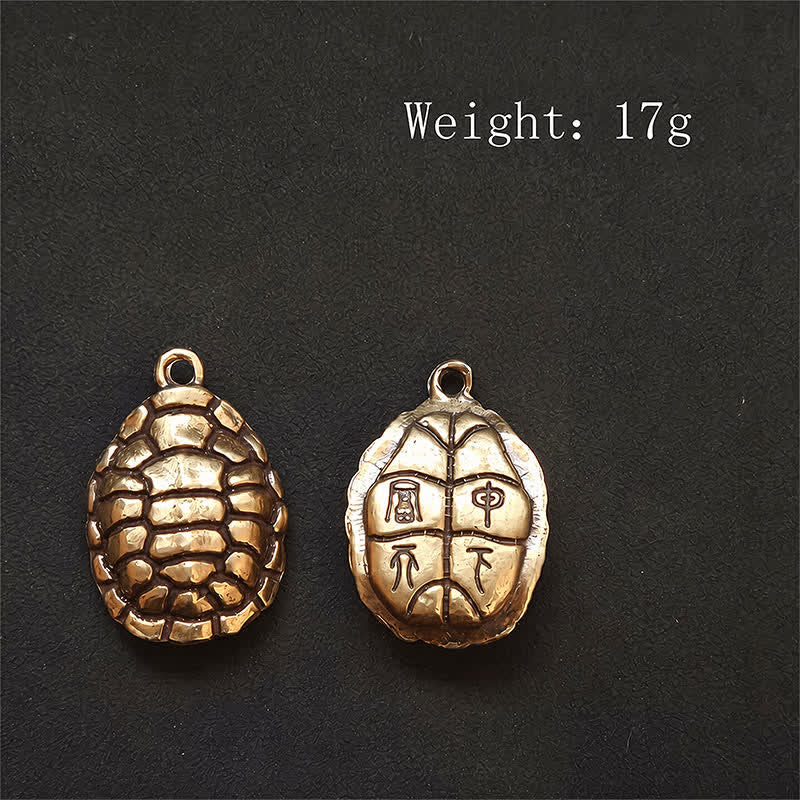 Buddha Stones Llaveros de protección con forma de tortuga de latón, Pi Xiu y monedas de los cinco emperadores. - image 20